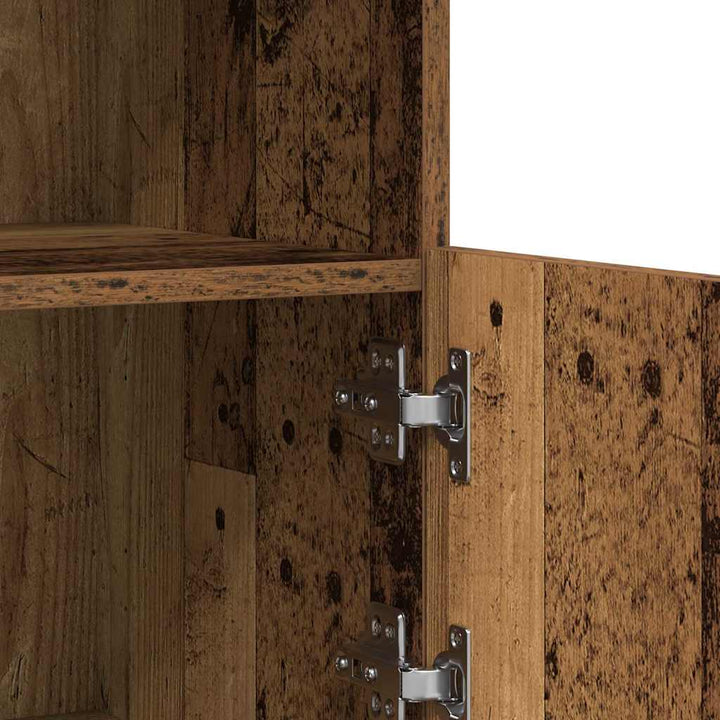 LED Sideboard Brun 81 x 37 x 66,5 cm Konstrueret træ
