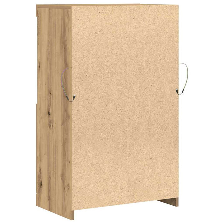 LED Sideboard Brun 60 x 37 x 100 cm Konstrueret træ