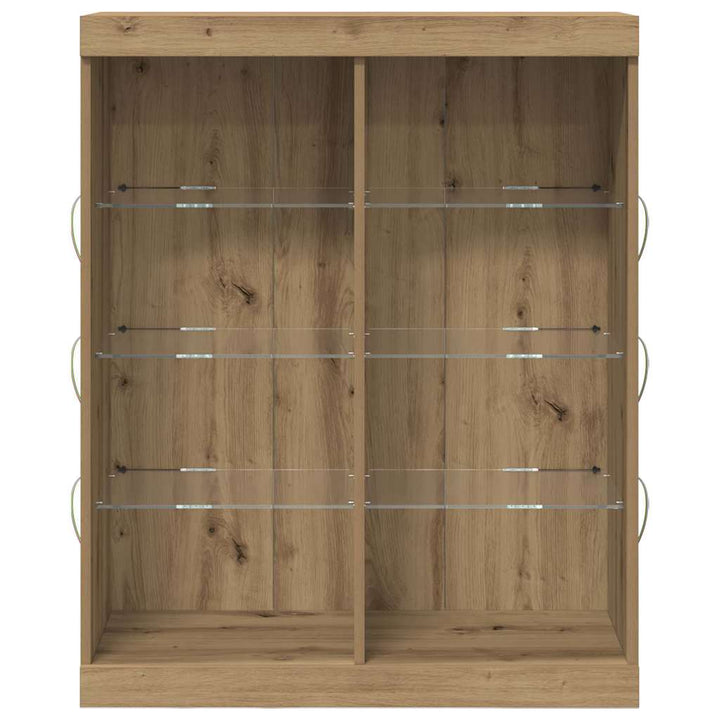LED Sideboard Artisan-eg 81 x 37 x 100 cm Konstrueret træ
