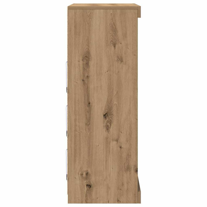 LED Sideboard Artisan-eg 81 x 37 x 100 cm Konstrueret træ