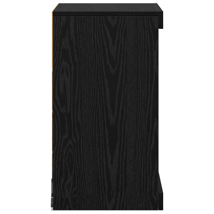 LED Sideboard Sort eg 41 x 37 x 67 cm Konstrueret træ