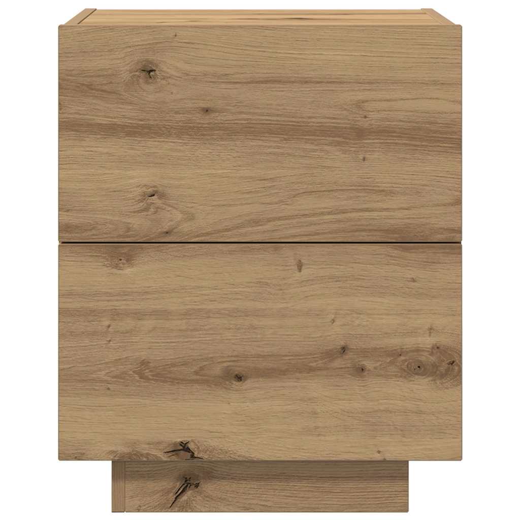 Natskab 2 pcs Artisan Egetræ 45 x 40 x 55 cm Konstrueret træ