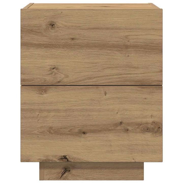 Natskab 2 pcs Artisan Egetræ 45 x 40 x 55 cm Konstrueret træ