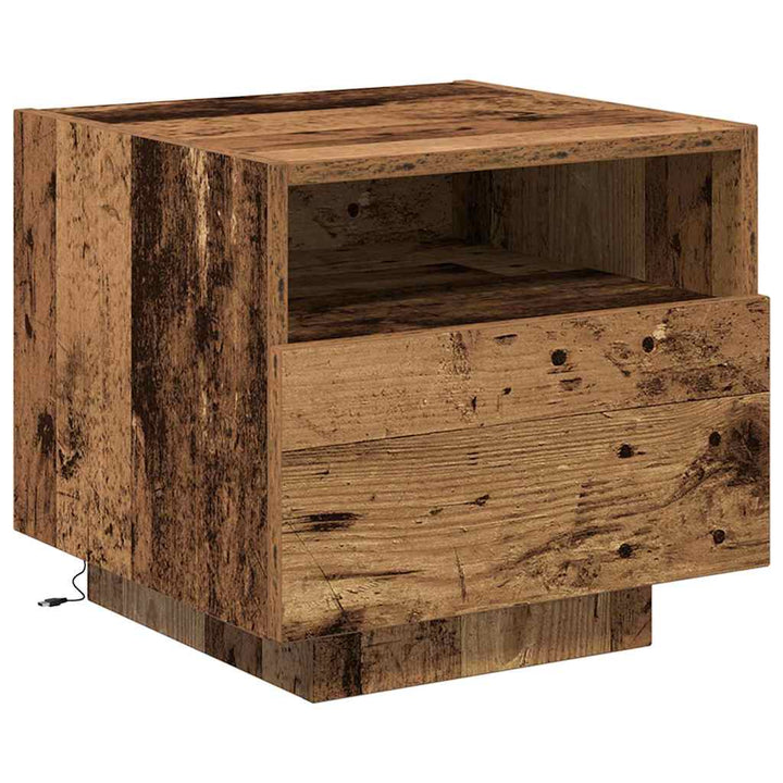 Natskab med skuffe Gammelt træ 40 x 39 x 37 cm Konstrueret træ