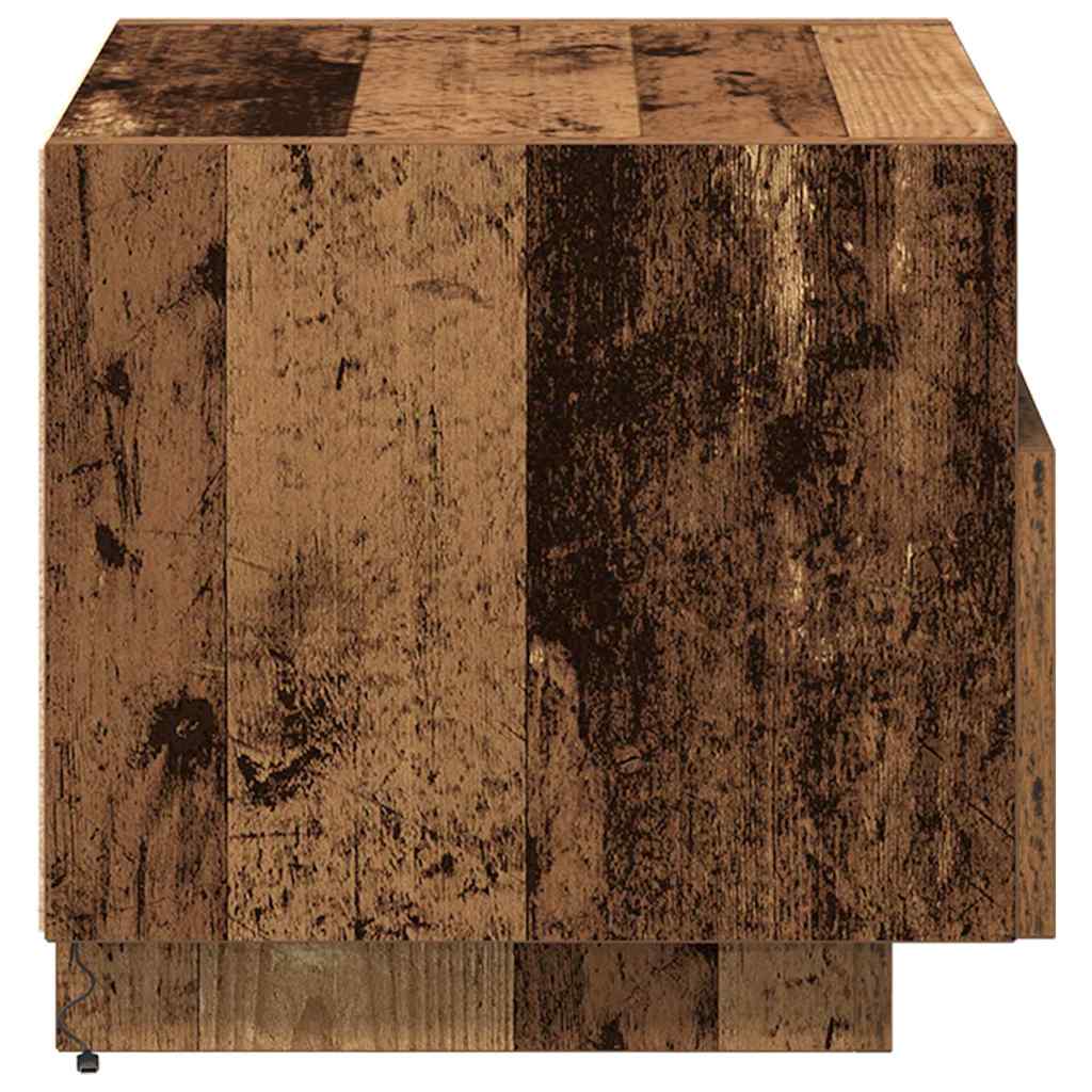 Natskab med skuffe Gammelt træ 40 x 39 x 37 cm Konstrueret træ