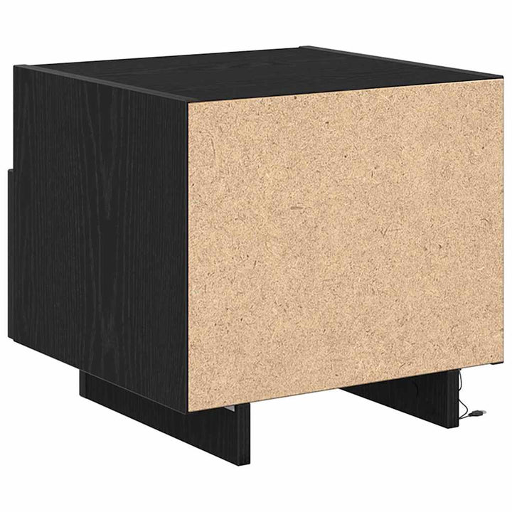 Natskab 2 pcs Sort eg 40 x 39 x 37 cm Konstrueret træ