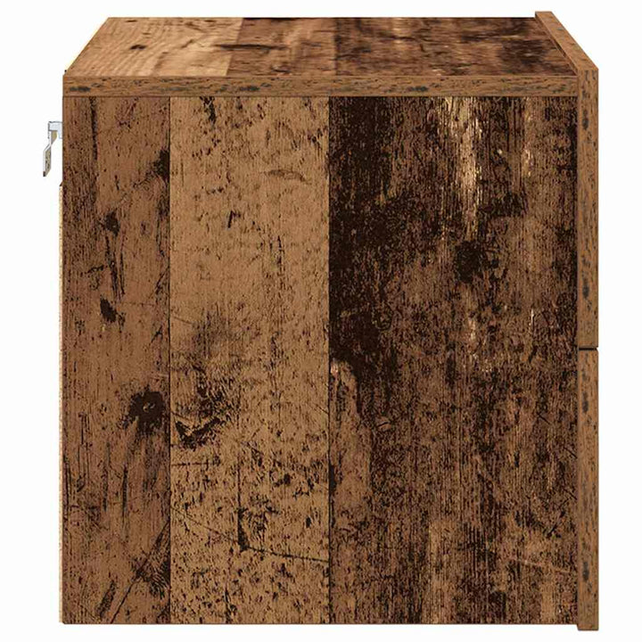 Natskab med skuffe Gammelt træ 50 x 39 x 41 cm Konstrueret træ