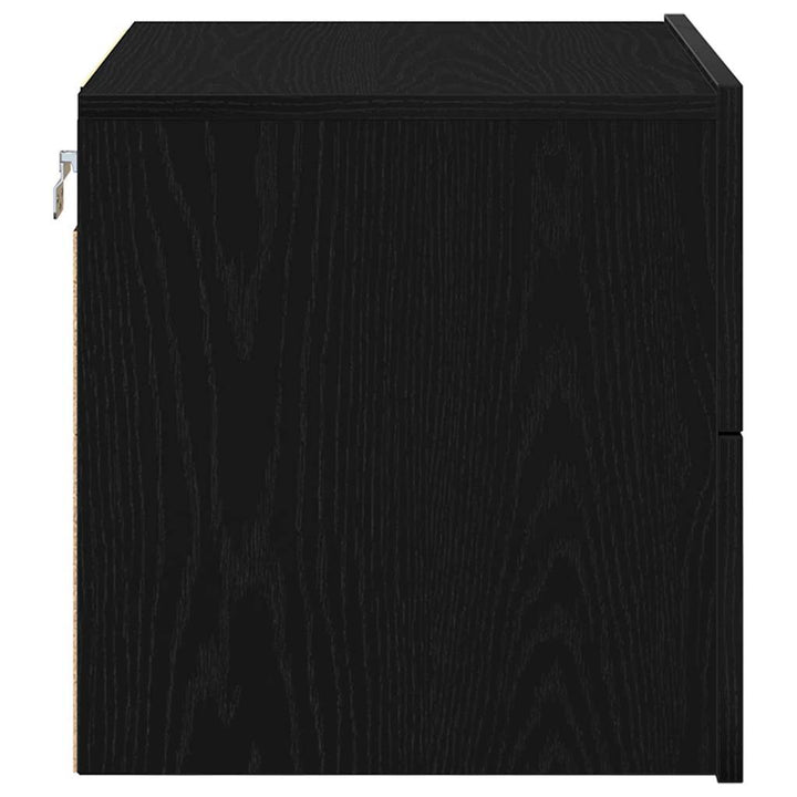 Natskab 2 pcs Sort eg 50 x 39 x 41 cm Konstrueret træ