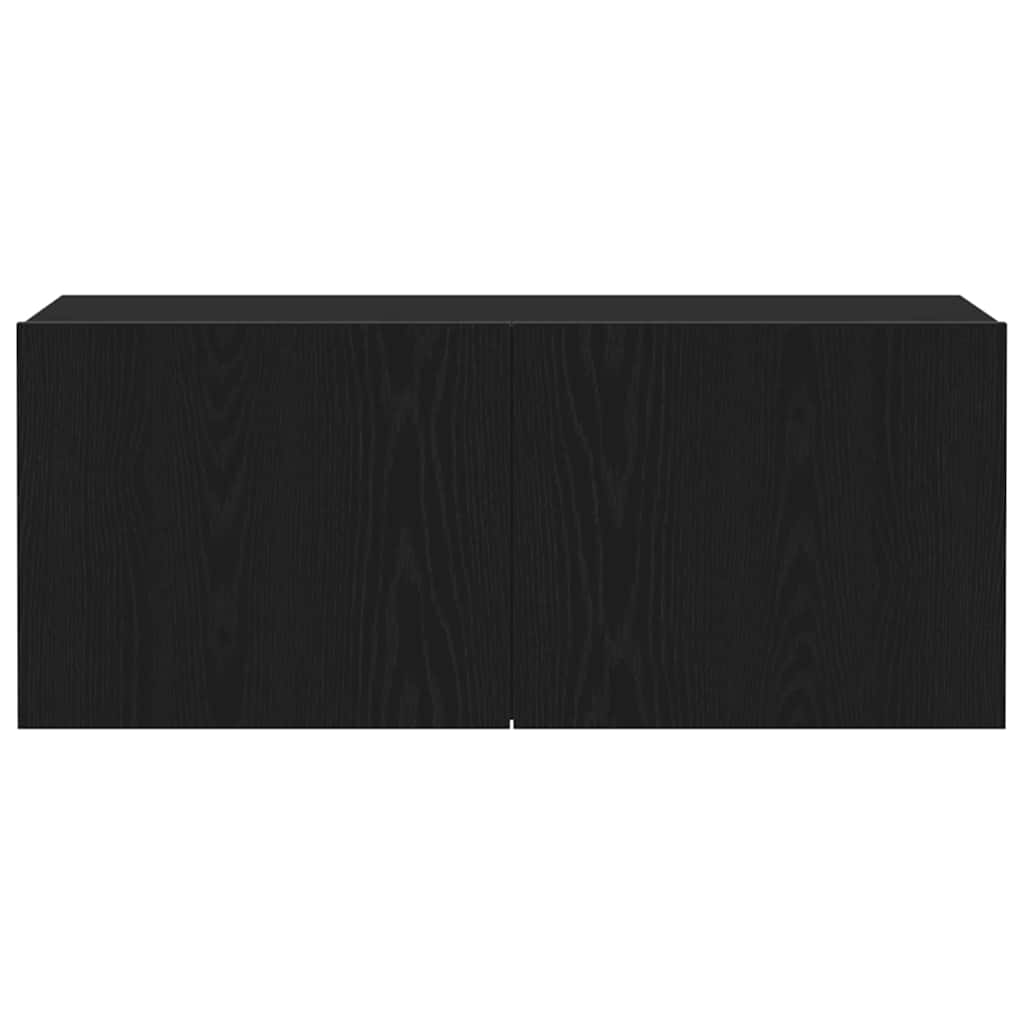 TV-møbelsæt 100 x 30 x 41 cm Sort eg Konstrueret træ