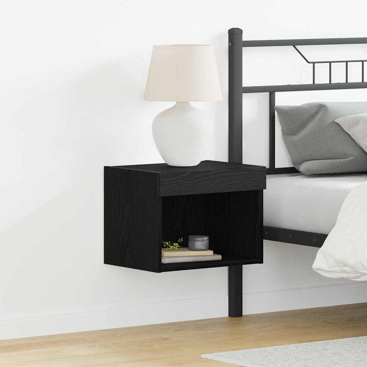 TV-møbelsæt 2 pcs Sort eg 40 x 30 x 30 cm Konstrueret træ