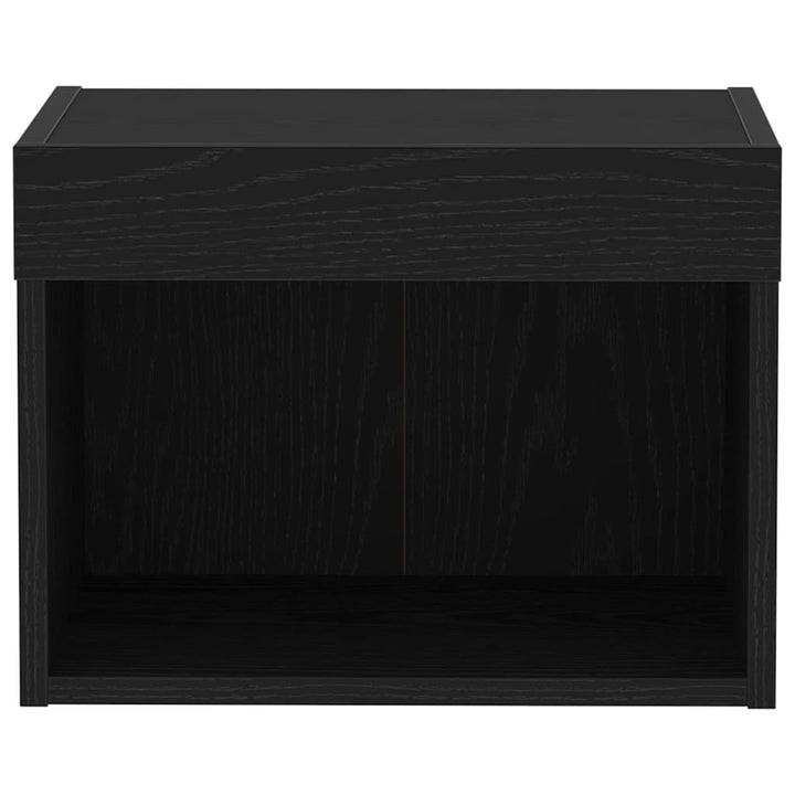 TV-møbelsæt 2 pcs Sort eg 40 x 30 x 30 cm Konstrueret træ