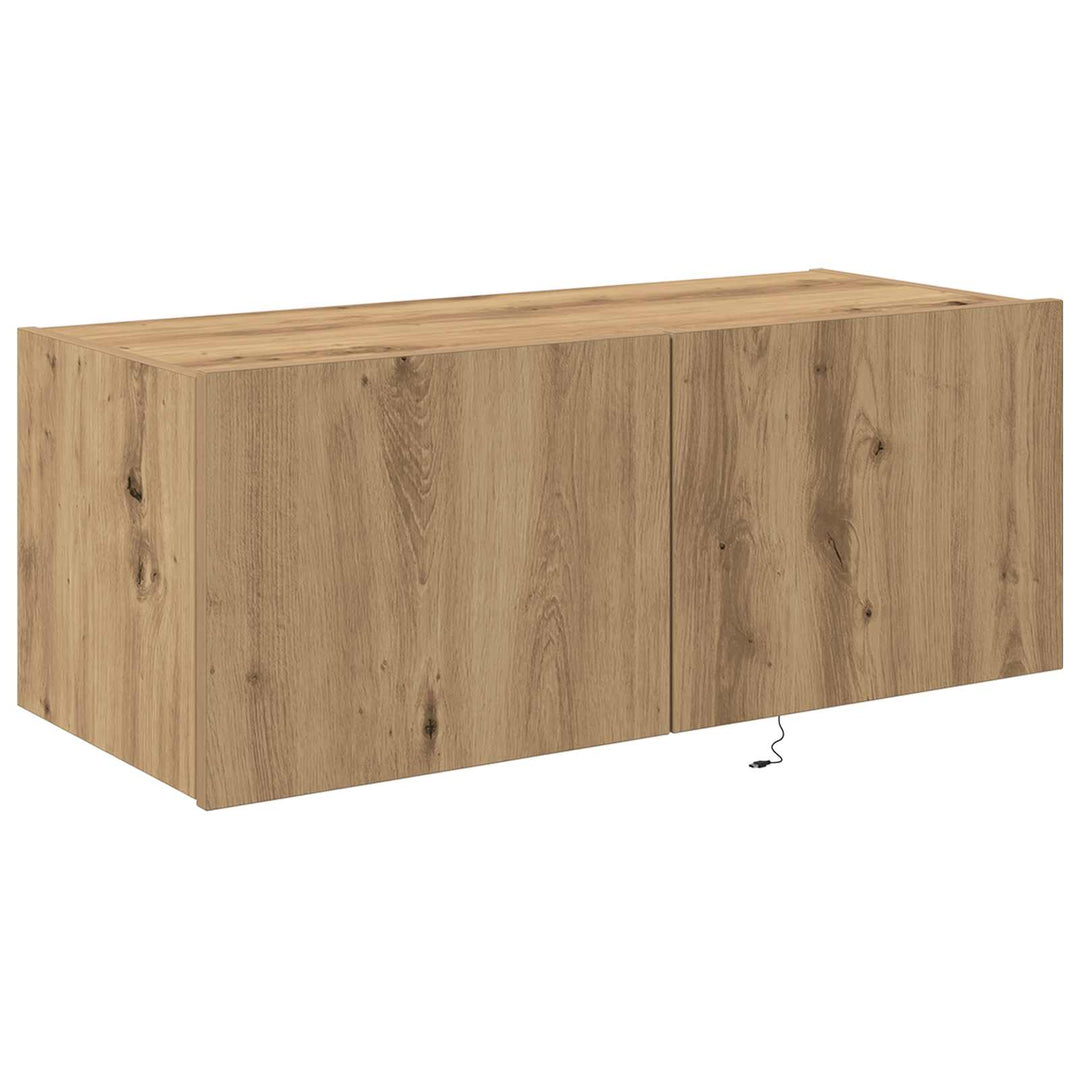 TV vægskab Artisan Egetræ 80 x 35 x 31 cm Konstrueret træ