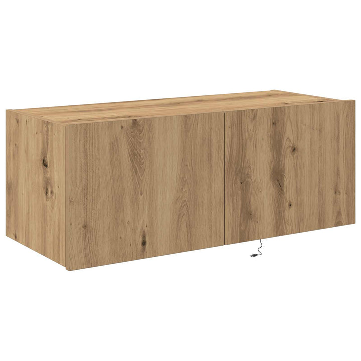 TV vægskab Artisan Egetræ 80 x 35 x 31 cm Konstrueret træ