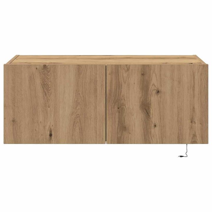 TV vægskab 80 x 35 x 31 cm Artisan Egetræ Konstrueret træ