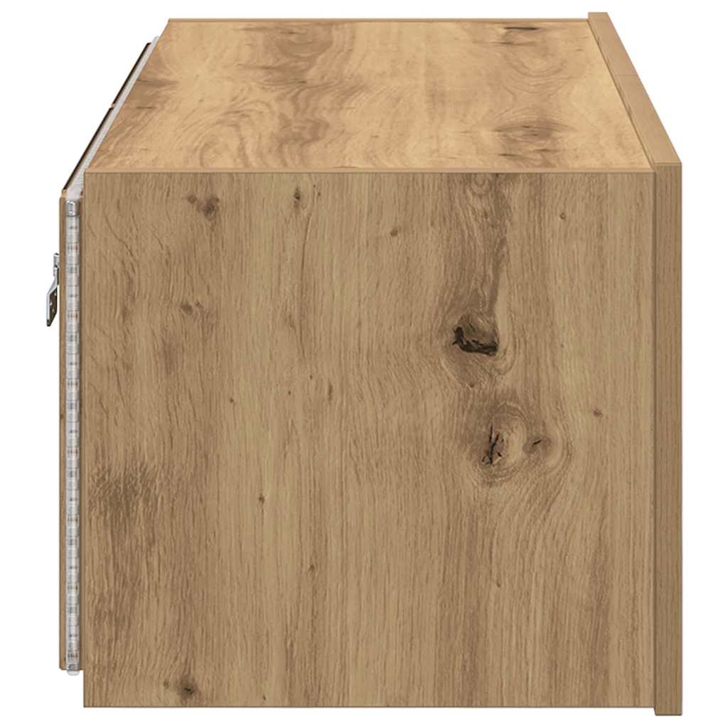 TV vægskab Artisan Egetræ 80 x 35 x 31 cm Konstrueret træ