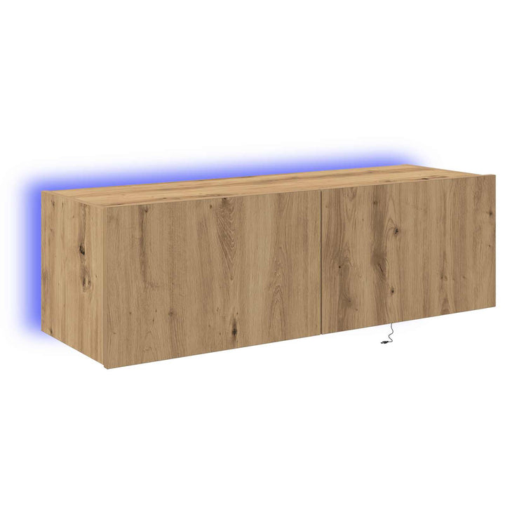TV vægskab Artisan Egetræ 100 x 35 x 31 cm Konstrueret træ