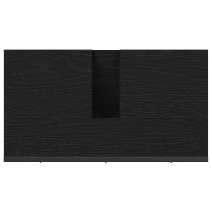 Badeværelsesskabsunder Sort eg 60 x 30 x 60 cm Konstrueret træ