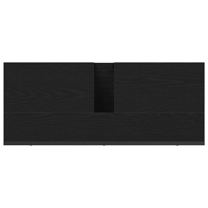 Badeværelsesskabsunder Sort eg 80 x 30 x 60 cm Konstrueret træ