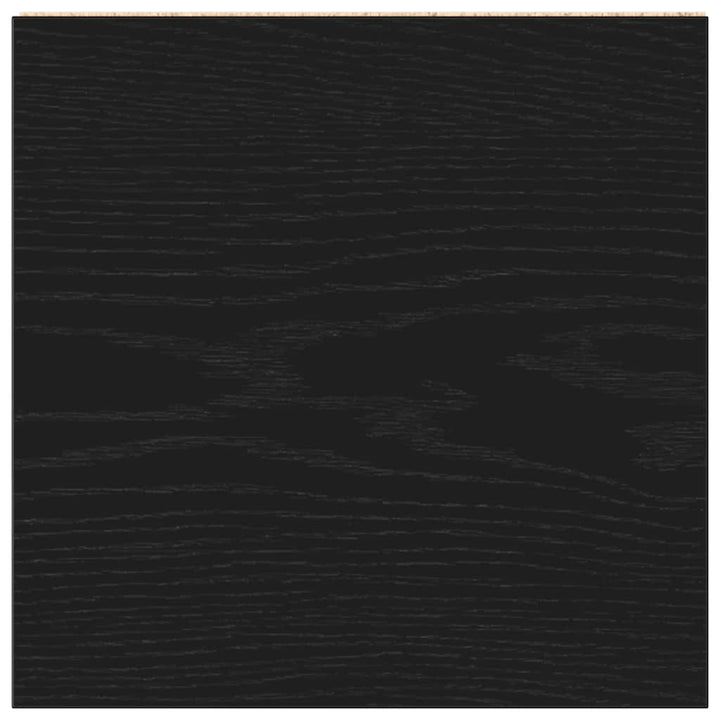 badeværelsesskab 30x30x183,5 cm konstrueret træ sort-eg