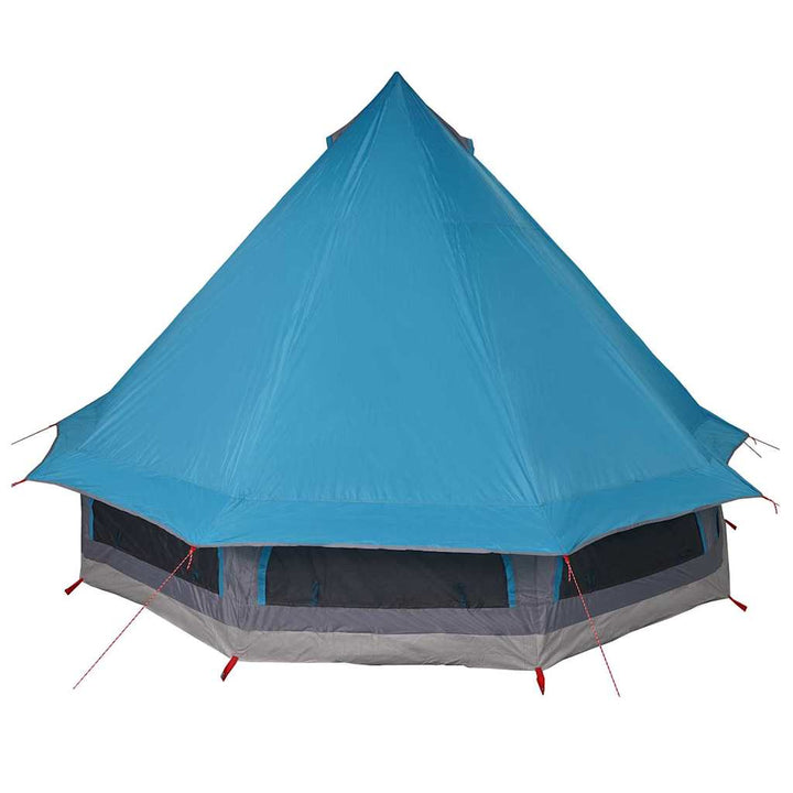 Tipi telt med tag med opbevaring Blå 404 x 370 x 270 cm taft