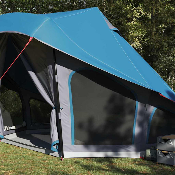 Tipi telt med tag med opbevaring Blå 508 x 470 x 300 cm taft