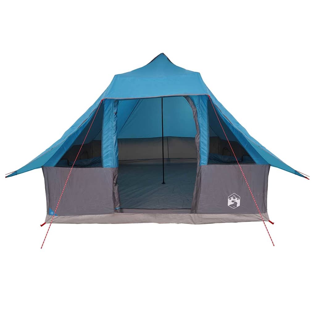 Tipi telt med tag med opbevaring Blå 358 x 296 x 258 cm taft