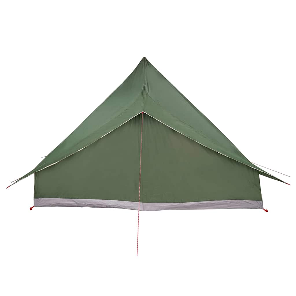 Tipi telt med tag med opbevaring Grøn 364 x 281 x 257 cm taft