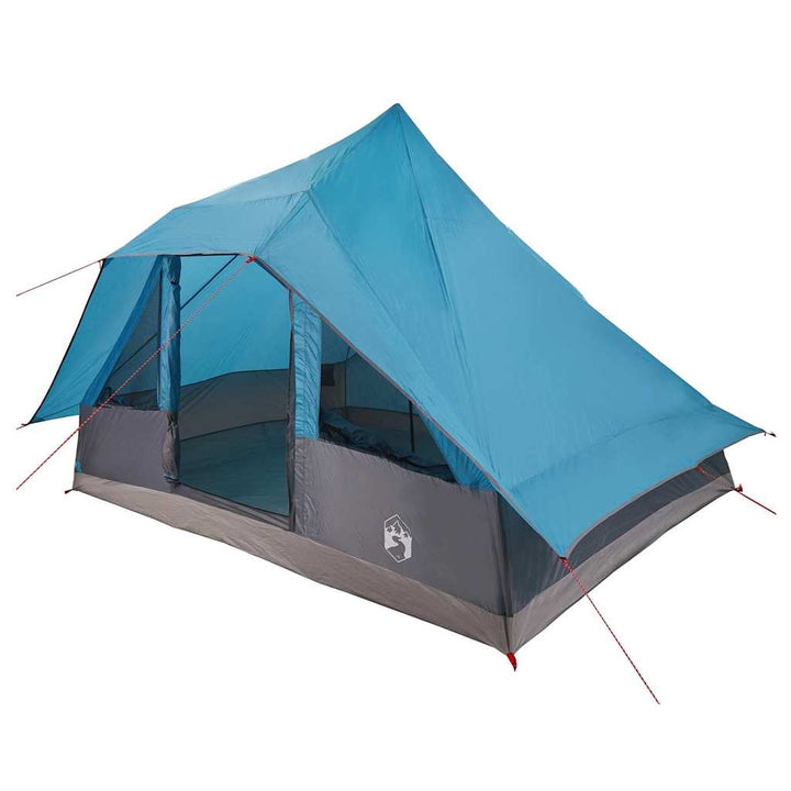 Tipi telt med tag med opbevaring Blå 364 x 281 x 257 cm taft