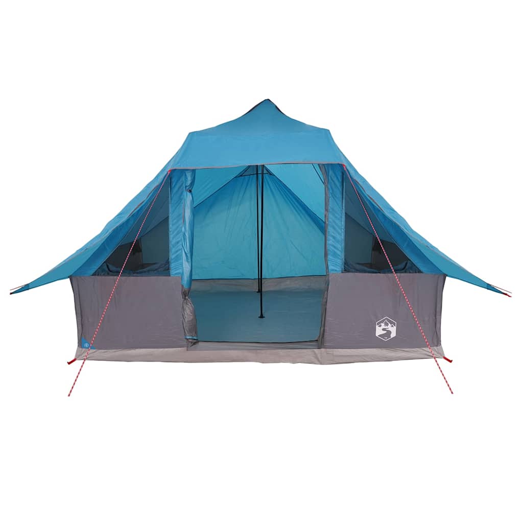 Tipi telt med tag med opbevaring Blå 364 x 281 x 257 cm taft