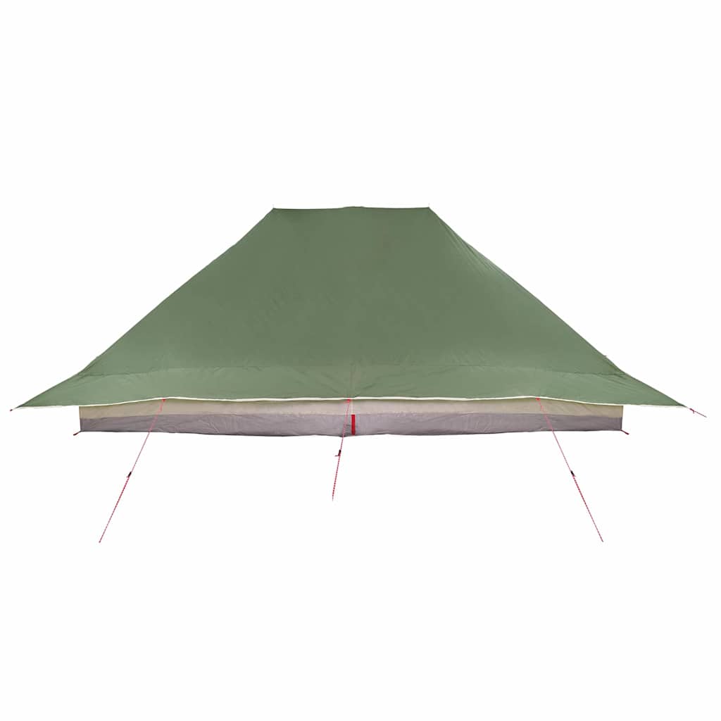 Tipi telt med tag med opbevaring Grøn 660 x 456 x 200 cm taft
