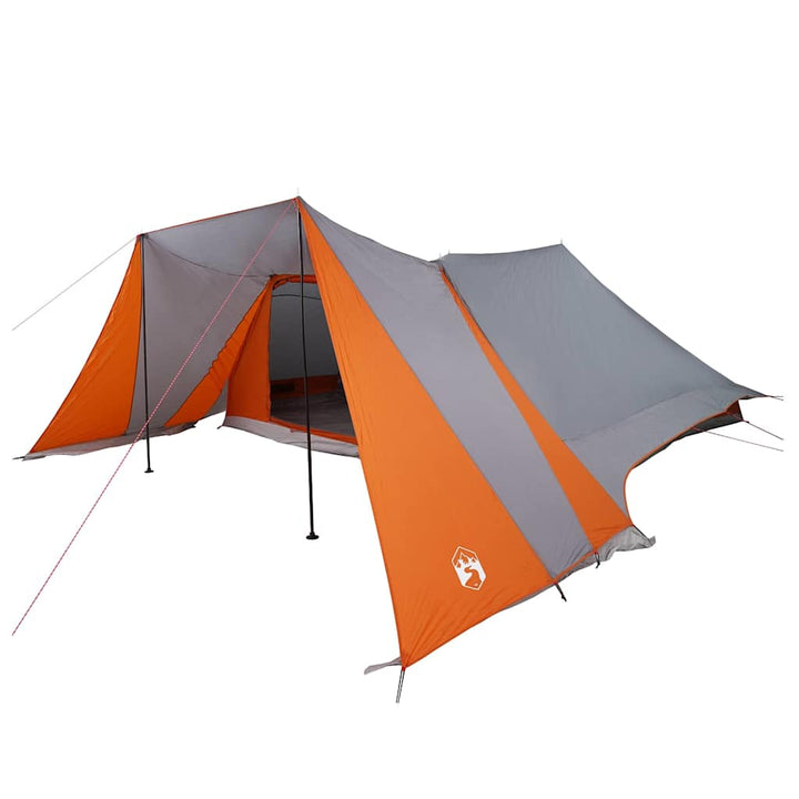 Tipi telt med tag Grå og orange 660 x 456 x 200 cm taft
