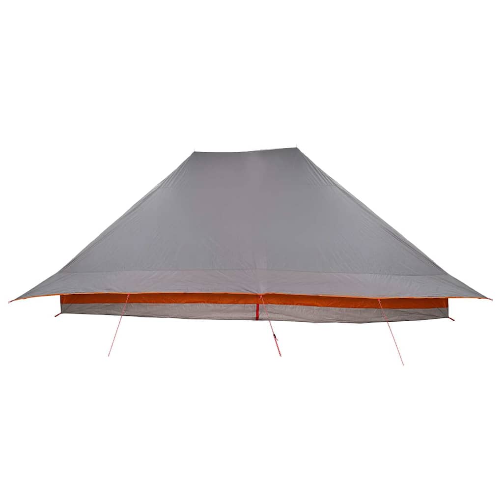 Tipi telt med tag Grå og orange 660 x 456 x 200 cm taft