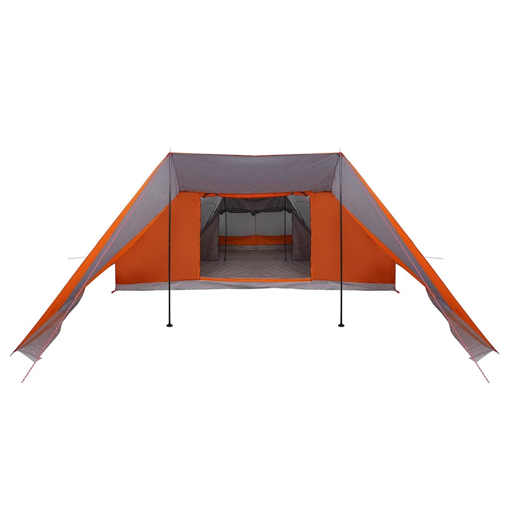 Tipi telt med tag Grå og orange 660 x 456 x 200 cm taft