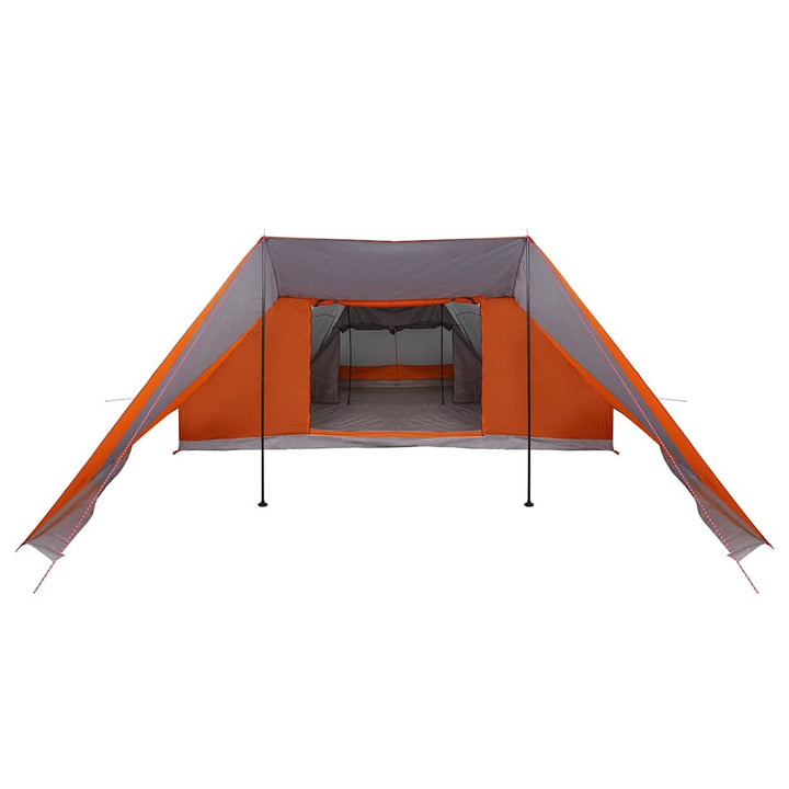 Tipi telt med tag Grå og orange 660 x 456 x 200 cm taft
