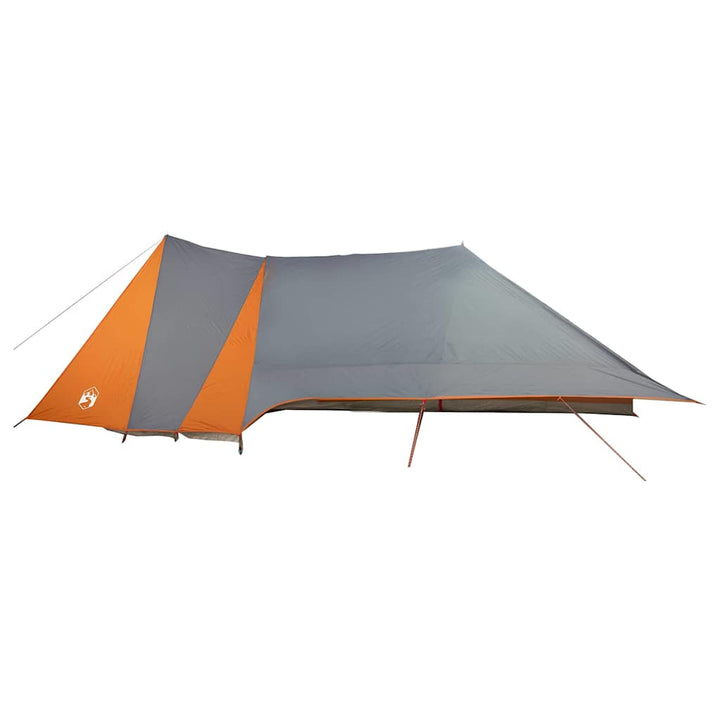 Tipi telt med tag Grå og orange 660 x 456 x 200 cm taft