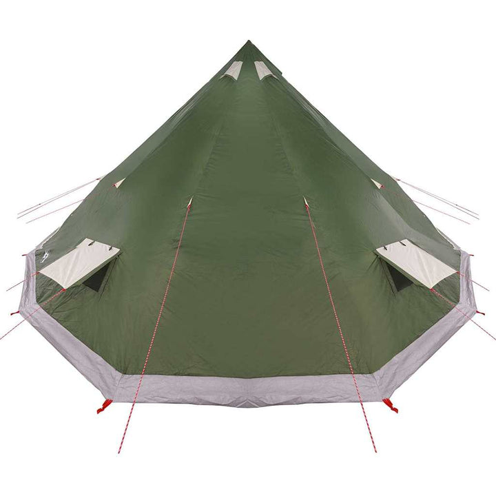 Tipi telt med tag med opbevaring Grøn 560 x 560 x 300 cm taft