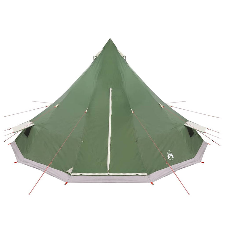 Tipi telt med tag med opbevaring Grøn 560 x 560 x 300 cm taft