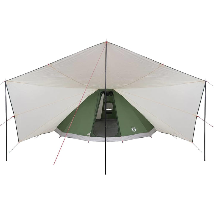 Tipi telt med tag med opbevaring Grøn 510 x 690 x 330 cm taft