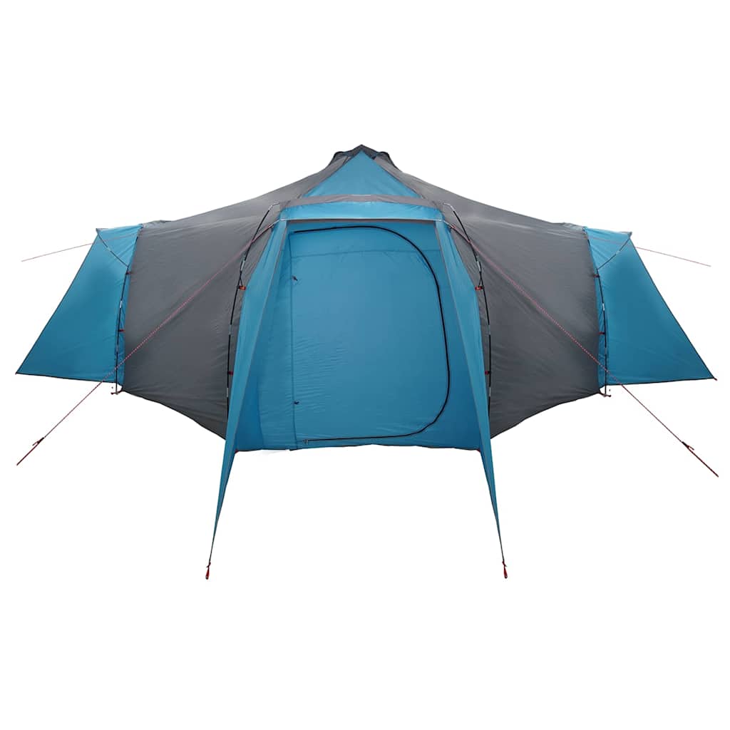 Tipi telt med tag med opbevaring Blå 492 x 492 x 275 cm taft