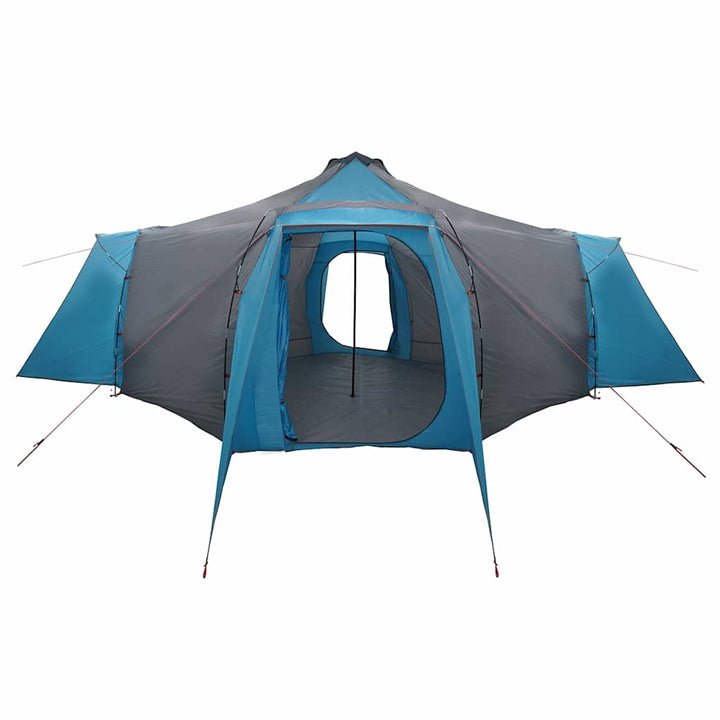 Tipi telt med tag med opbevaring Blå 492 x 492 x 275 cm taft