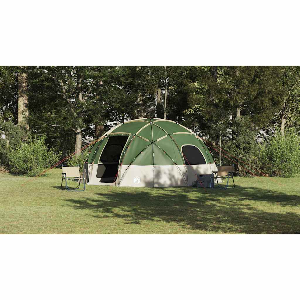 Dome Telt med tag med opbevaring Grøn 475 x 475 x 235 cm taft