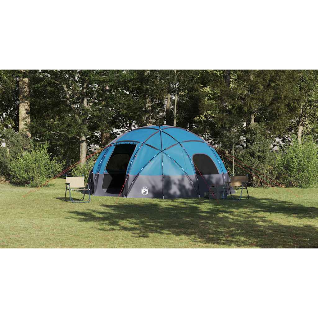 Dome Telt med tag med opbevaring Blå 475 x 475 x 235 cm taft