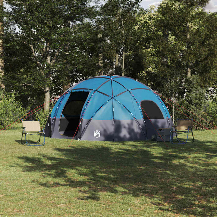 Dome Telt med tag med opbevaring Blå 475 x 475 x 235 cm taft