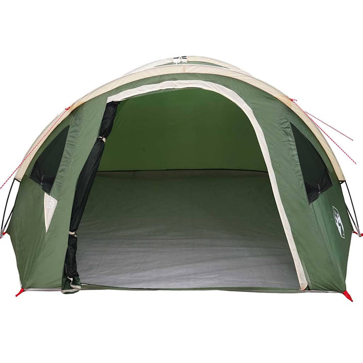 Dome Telt 4 personer 308 x 268 x 130 cm Vandtæt Grøn taft