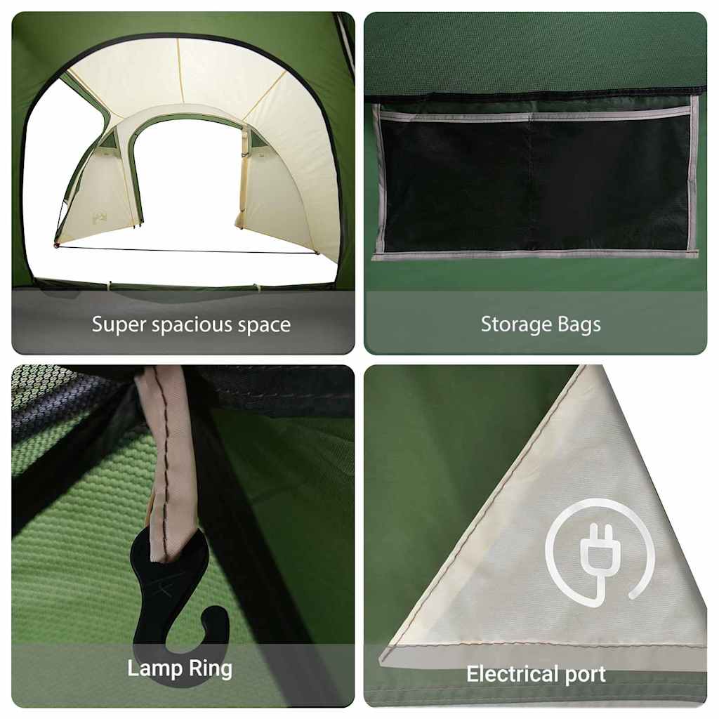 Dome Telt Kuppel med tag med opbevaring Grøn 384 x 254 x 170 cm