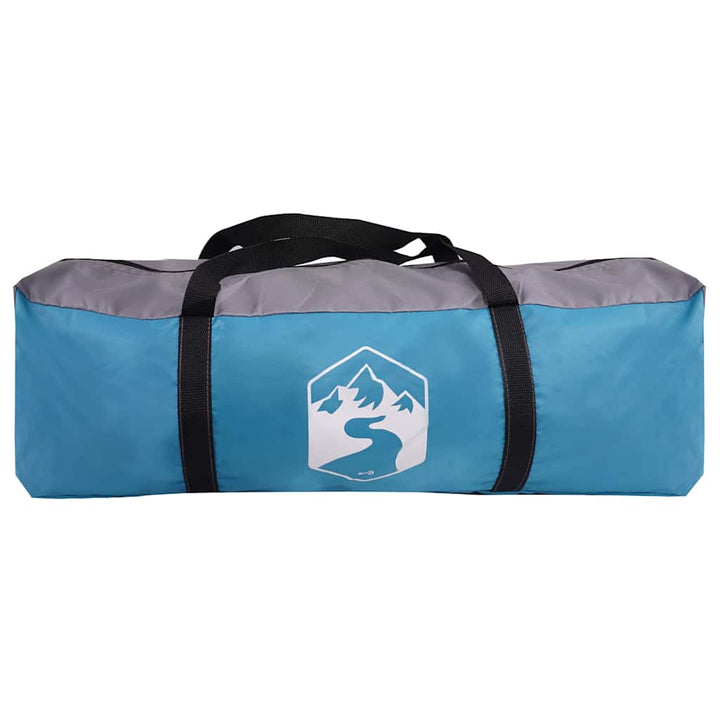 Camping telt Hytte med tag Blå 420 x 420 x 227 cm Polyester