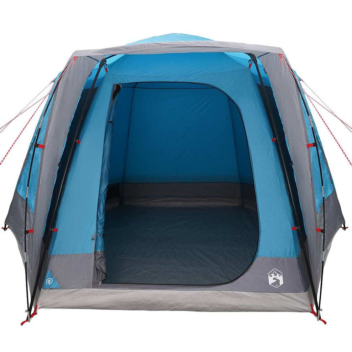 Camping telt Hytte med tag Blå 420 x 420 x 227 cm Polyester