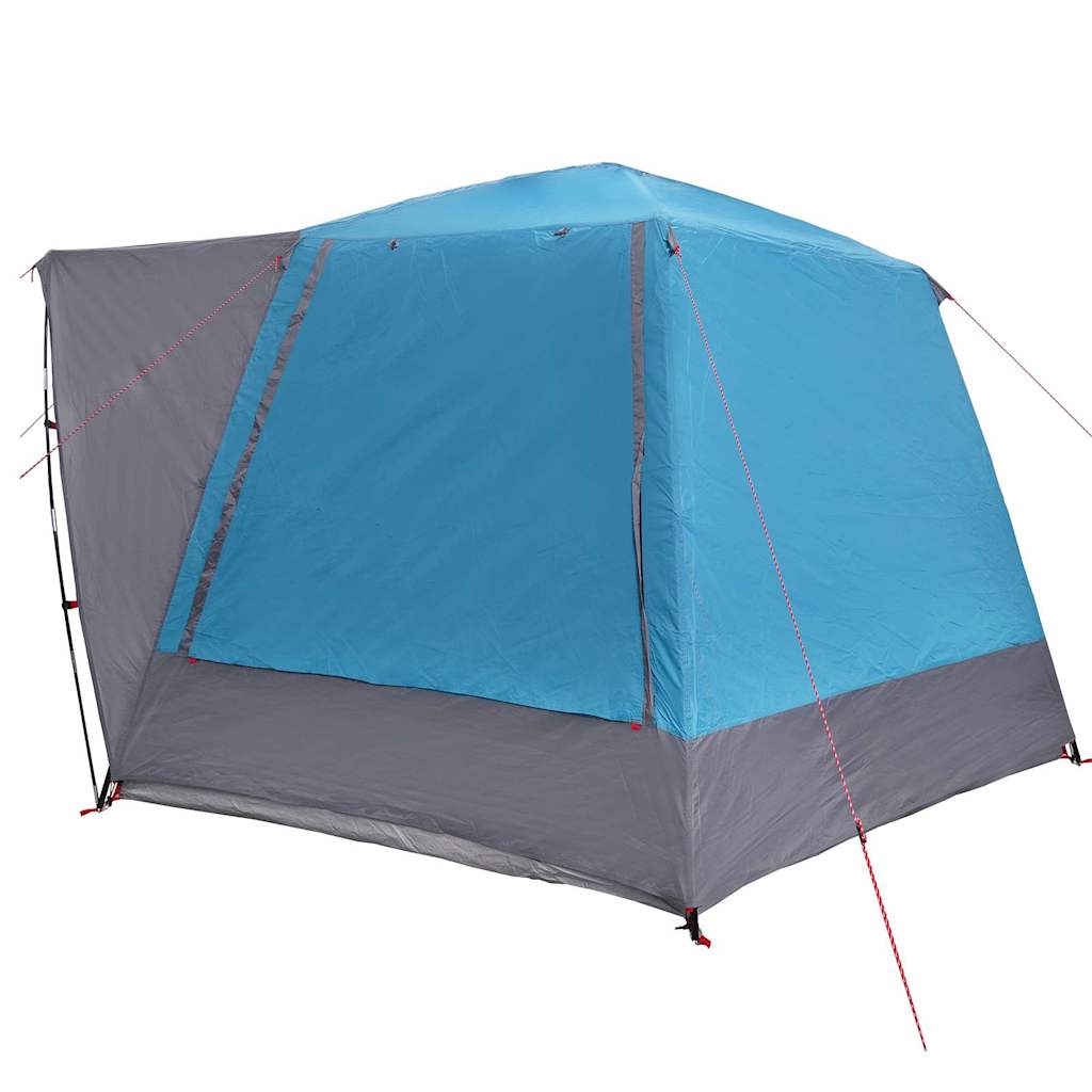 Camping telt Hytte med tag Blå 420 x 420 x 227 cm Polyester