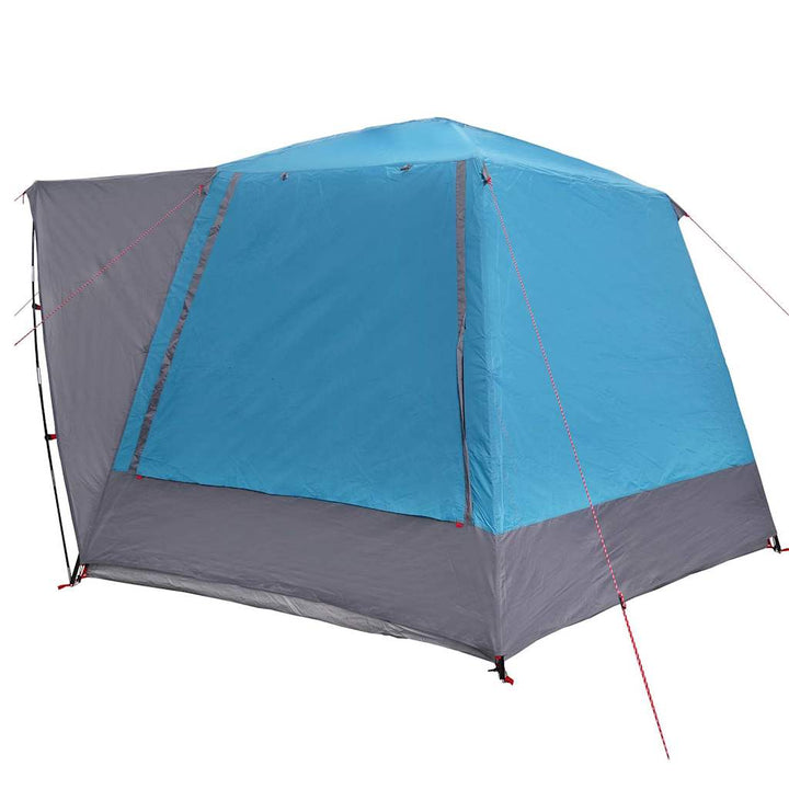Camping telt Hytte med tag Blå 420 x 420 x 227 cm Polyester
