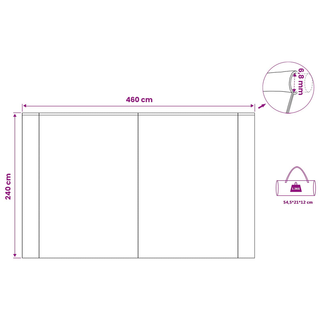 Vandafvisende Tarp personer 240 x 460 cm Vandtæt Blå